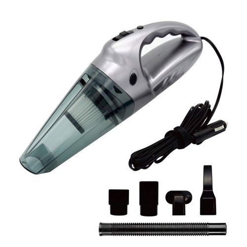  Tsong Car Vacuum Cleaner Dust Buster Handheld Vacuum Cleaner- DC 12Volt, Strong Power 120W or 4500bar Suction with LED Light, 195 inches Cigarette Lighting Power Cord, Reusable HEPA Filt