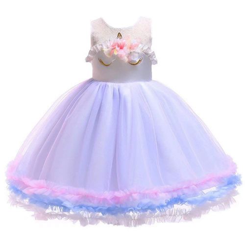  Tsyllyp Girl Unicorn Tutu Dress Party Pageant Princess Costume Dresses