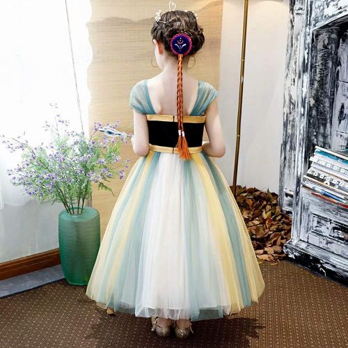  Tsyllyp 2019 Girls Layered Princess Snow White Costume Anna Elsa Inspired Dress up Halloween Cosplay