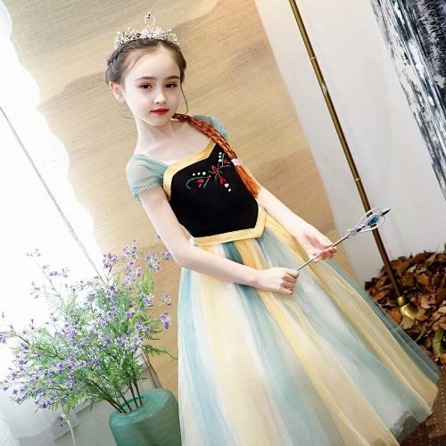  Tsyllyp 2019 Girls Layered Princess Snow White Costume Anna Elsa Inspired Dress up Halloween Cosplay