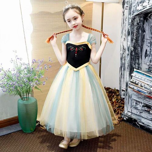  Tsyllyp 2019 Girls Layered Princess Snow White Costume Anna Elsa Inspired Dress up Halloween Cosplay