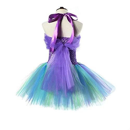  Tsyllyp Mermaid Princess Tutu Dress for Girls Birthday Party Halloween Costume Outfit