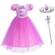 Tsyllyp Girls Princess Sofia Dress For Halloween Costume Cosplay Party Outfit