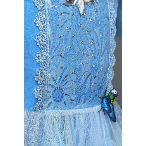  Tsyllyp Girls Cinderella Dress Princess Party Costume Butterfly