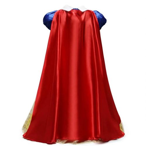  Tsyllyp Baby Girl Snow White Princess Dress Up for Halloween Christmas Costumes