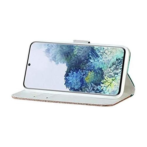  [아마존베스트]Ttimao Compatible with Samsung Galaxy A51 Premium Glitter PU Leather Wallet Flip Case Magnetic Closure Card Slot Stand Function Shockproof Protective Case Blue