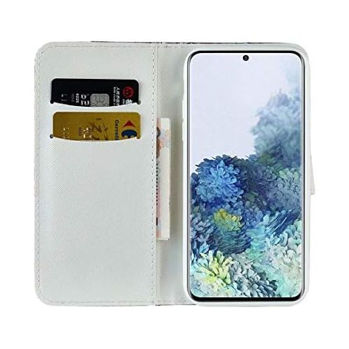  [아마존베스트]Ttimao Compatible with Samsung Galaxy A51 Premium Glitter PU Leather Wallet Flip Case Magnetic Closure Card Slot Stand Function Shockproof Protective Case Blue