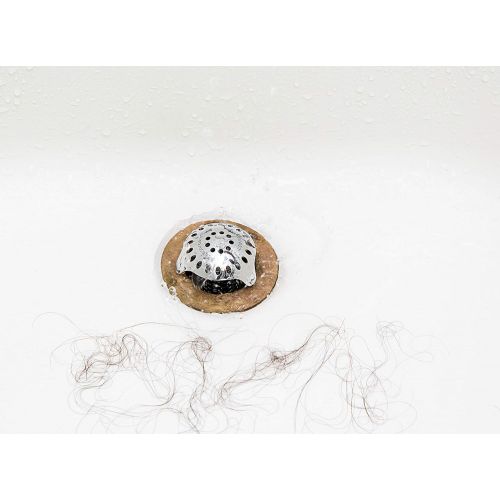  [아마존 핫딜]  [아마존핫딜]TubShroom Ultra Revolutionary Bath Tub Drain Protector Hair Catcher/Strainer/Snare, Stainless Steel