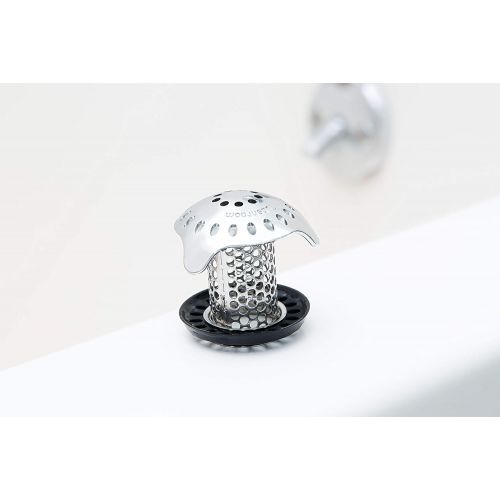  [아마존 핫딜]  [아마존핫딜]TubShroom Ultra Revolutionary Bath Tub Drain Protector Hair Catcher/Strainer/Snare, Stainless Steel