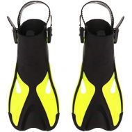 Tubayia Unisex Erwachsene Flossen Kurz Breite Flippers fuer Schnorcheln Tauchen Schwimmen