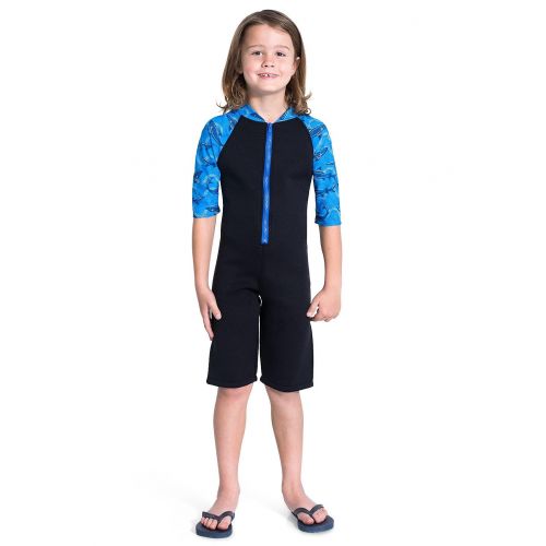  Tuga+Sunwear Tuga Boys Thermal Shorty 1.5mm Neoprene/Spandex Wetsuit 1-14 Years, UPF 50+