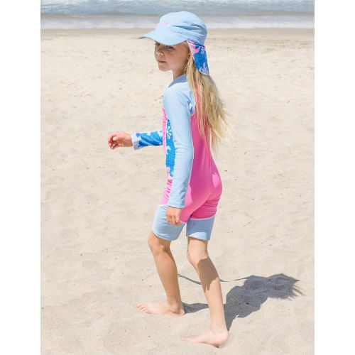  Tuga+Sunwear Tuga Girls Long Sleeve One Piece Swimsuit 3mos - 7 years, UPF 50+ Sun Protection