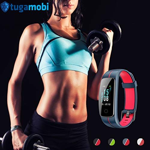  Tugamobi tugamobi Smart Band SB301  Fitness Tracker with Heart Rate Monitor, Activity Tracker, Sleep Monitor, IP68 Waterproof, Pedometer, Full Touch Screen