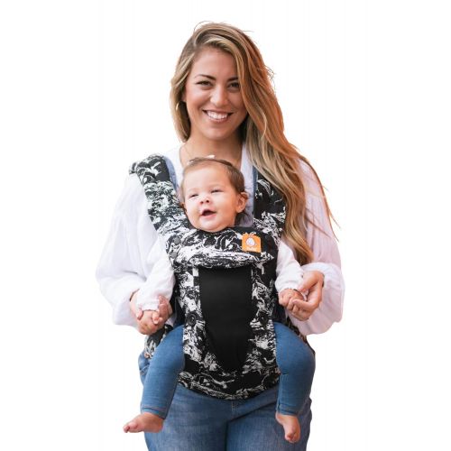  Baby Tula Coast Explore Mesh Baby Carrier 7  45 lb, Adjustable Newborn to Toddler Carrier, Multiple Ergonomic Positions Front and Back, Breathable  Coast Marble, Black/White Marb