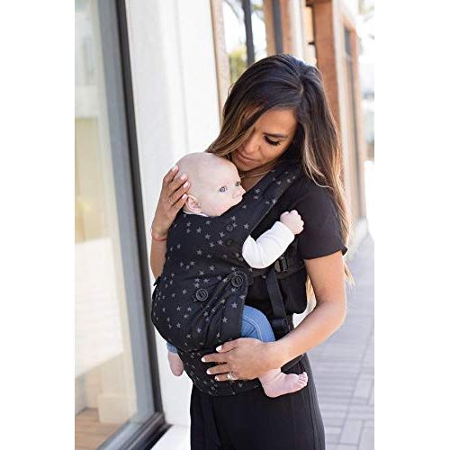  Baby Tula Explore Baby Carrier 7  45 lb, Adjustable Newborn to Toddler Carrier, Multiple Ergonomic Positions, Front and Back Carry, Easy-to-Use, Lightweight  Discover, Black with