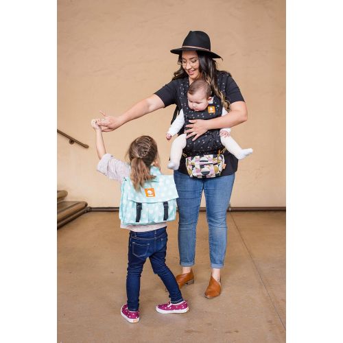  Baby Tula Explore Baby Carrier 7  45 lb, Adjustable Newborn to Toddler Carrier, Multiple Ergonomic Positions, Front and Back Carry, Easy-to-Use, Lightweight  Discover, Black with