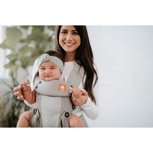  Baby Tula Coast Explore Mesh Baby Carrier 7  45 lb, Adjustable Newborn to Toddler Carrier, Multiple Ergonomic Positions Front and Back, Breathable  Coast Overcast, Light Gray wit