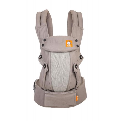  Baby Tula Coast Explore Mesh Baby Carrier 7  45 lb, Adjustable Newborn to Toddler Carrier, Multiple Ergonomic Positions Front and Back, Breathable  Coast Overcast, Light Gray wit