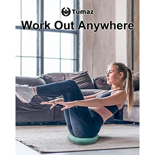  Tumaz Wobble Cushion - Wiggle Seat for Improve Sitting Posture & Attention Also Stability Balance Disc to Physical Therapy, Relief Back Pain & Core Strength for All Ages [Extra Thi