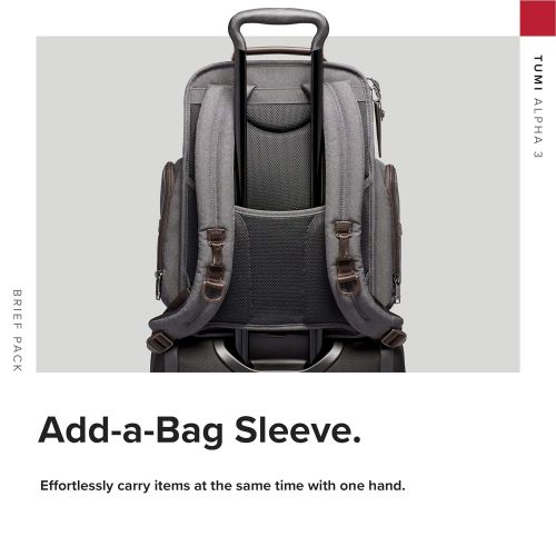 투미 TUMI Tumi Mens Alpha Brief Backpack, Anthracite, Grey, One Size