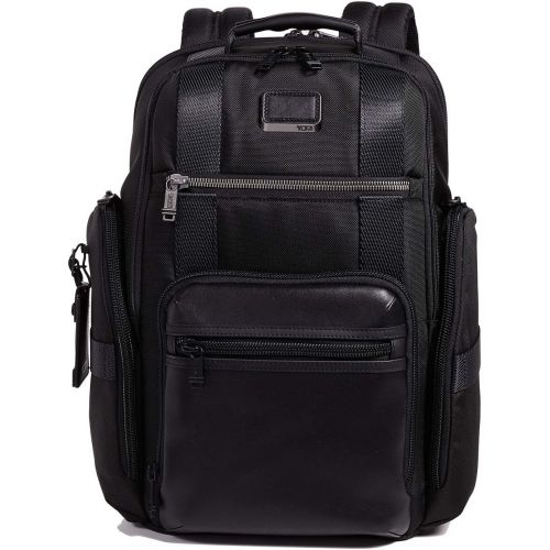 투미 Tumi Mens Alpha Bravo Sheppard Deluxe Backpack, Black, One Size