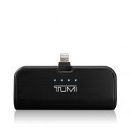 Tumi TUMI - 2,600 mAh Portable Battery Bank - Phone Tablet Travel Power Charger MFI-Certified with USB Cable - Black