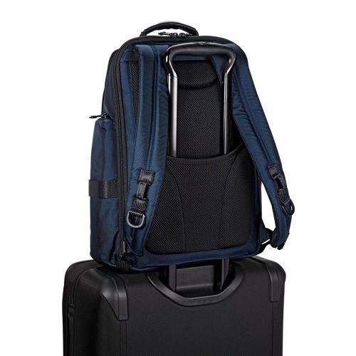 투미 Tumi TUMI - Alpha Bravo Sheppard Deluxe Brief Pack Laptop Backpack - 15 Inch Computer Bag for Men and Women - Navy