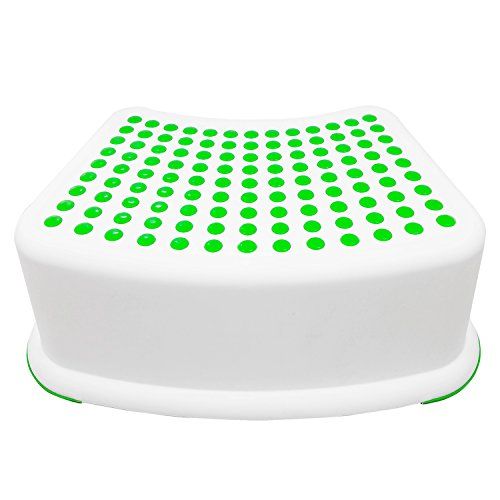  [아마존베스트]Tundras Kids Green Step Stool - Great for Potty Training, Bathroom, Bedroom, Toy Room, Kitchen, and Living Room. Perfect for Your House