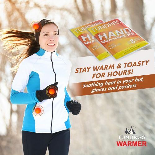  [아마존베스트]Tundras Hand Warmers 40 Count - Safe and Odorless Single Use Air Activated Heat Packs for Hands, Toes and Body - Up to 8 Hours of Heat - TSA Approved