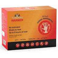 [아마존베스트]Tundras Hand Warmers 20 Count  Safe and Odorless Single Use Air Activated Heat Packs for Hands, Toes and Body - Up to 8 Hours of Heat  TSA Approved