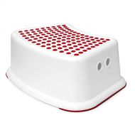 Tundras Red Step Stool for Kids - Great for Potty Training, Bathroom, Bedroom, Toilet, Toy Room, Kitchen, and Living Room. Perfect for Your House