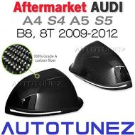 Tunez Carbon Fiber Side Mirror Cover For Audi A4 S4 A5 S5 B8 8T Car 2009-2015 US Black