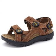 Tuoup Leather Summer Athletic Walking Beach Sandals for Kids Boys