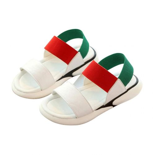  Tuoup Leather Anti-Skid Elastic Strap Beach Sandals for Boys