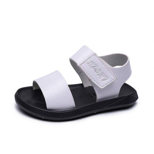  Tuoup Kids Toddler Leather Walking Flat Sandals for Boys Girls