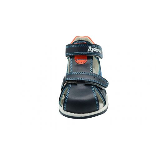  Tuoup Closed Toe Leather Sport Hiking Toddler Sandals for Boys