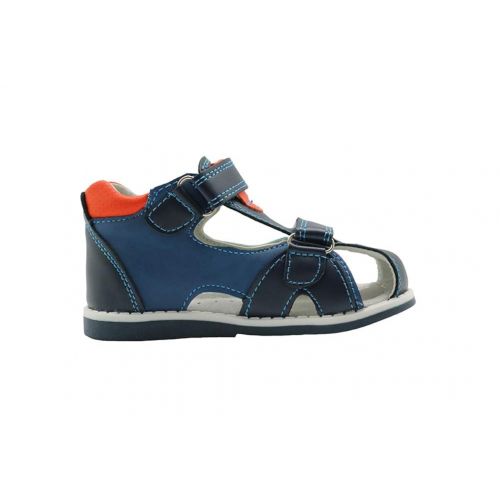  Tuoup Closed Toe Leather Sport Hiking Toddler Sandals for Boys