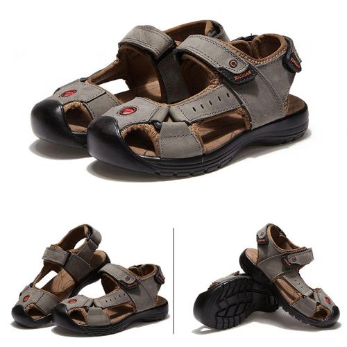  Tuoup Anti-Skid Leather Beach Sport Summer Sandals for Boys