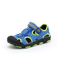 Tuoup Leather Closed Toe Athletic Skidproof Sandals for Boys