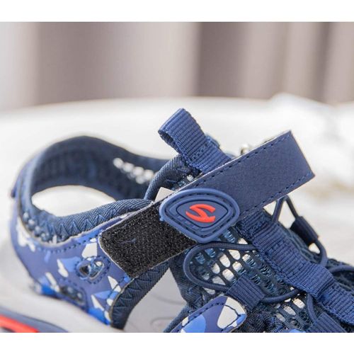  Tuoup Leather Closed Toe Outdoor Beach Kids Sandals for Boys