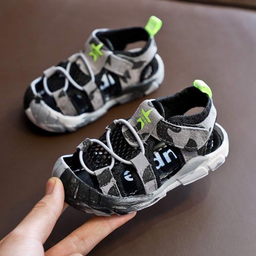  Tuoup Toddler Little Kids Leather Athletic Sandles Sandals for Boys