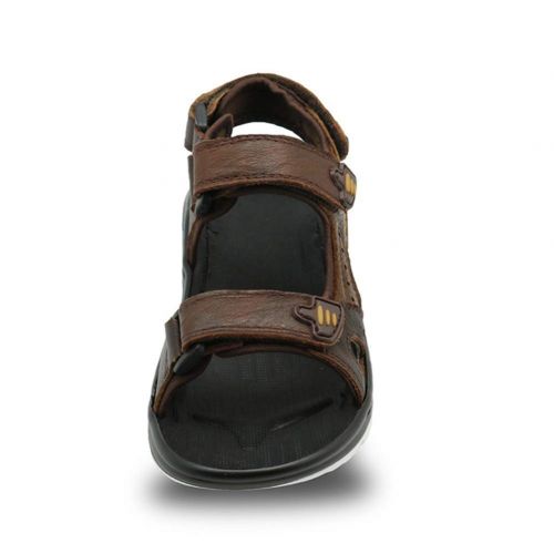  Tuoup Open Toe Leather Beach Sandals for Boys Athletic Sandles