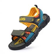 Tuoup Leather Open Toe Outdoor Sandles for Boys Sandals