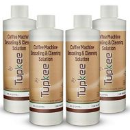Tupkee Descaling Solution Coffee Maker Cleaner ? Universal Descaler for Keurig, Nespresso, Delonghi, Ninja and All Single Use Coffee and Espresso Machines ? Pack of 4