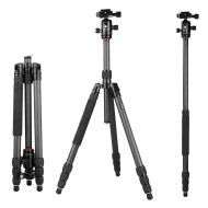 Tupor Lightweight Portable Aluminum Camera Tripod Monopod With Rubber Foot Pad For Video Camera