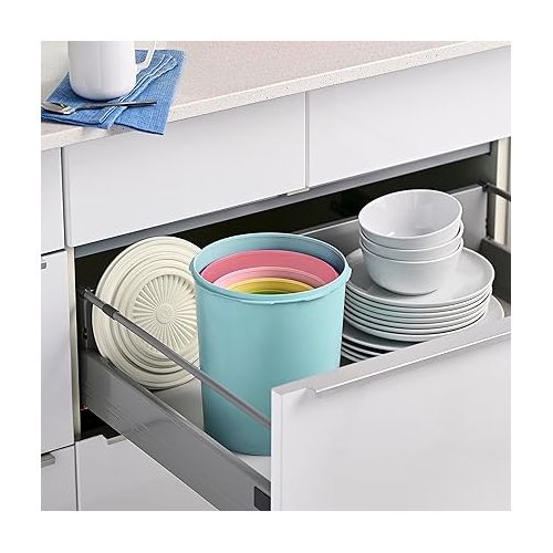  Tupperware Heritage Collection 10 Piece Nested Canister Set in Vintage Colors - Dishwasher Safe & BPA Free - (5 Containers + 5 Lids)