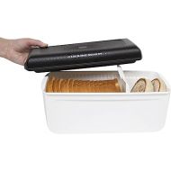 Tupperware Bread Saver- Storage Container & Bread Box for Bread, Pastries, Bagels & More, CondensControl- Moisture Control Technology, Keeps Bread Fresher Longer- 6.5