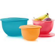 Tupperware Brand Impressions 6-Piece Classic Bowl Set (3 Bowls + 3 Lids) - Dishwasher Safe & BPA Free - Airtight, Leak-Proof Food Storage Containers for Fridge & Pantry