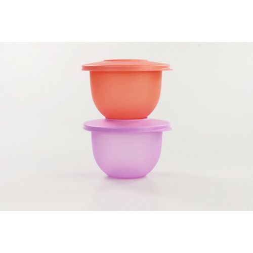  Tupperware TUPPERWARE 550 ml Junge Welle Schuessel pastellorange + lila 9975