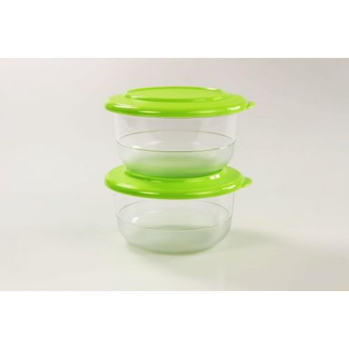  Tupperware TUPPERWARE Tafelperle 450ml (2) Servieren Tafelfeine Schuessel Classic Royal gruen 26590